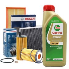INSPEKTIONSKIT ™L CASTROL EDGE 0W30 7LT 4 FILTER BOSCH BMW 5 E39 530D 142 KW