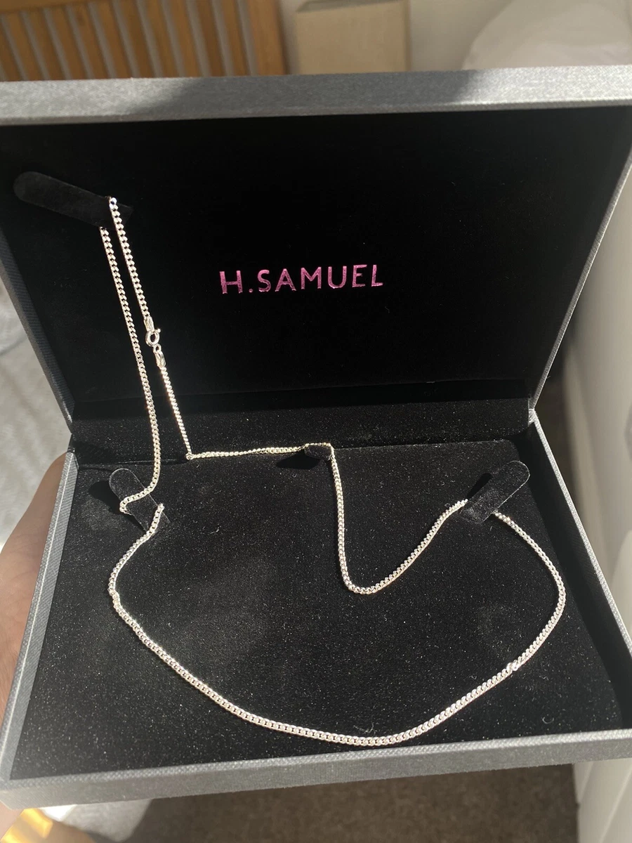 Initial necklace sale h samuel