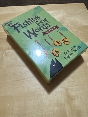 New Sealed Fishing For Words Dice Game by University Games 2-4 Players. Sealed