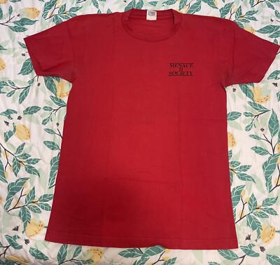 Supreme Menace To Society Tee Red Medium | eBay