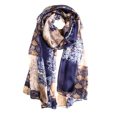 Lot De 2 Foulards : Une étole Et Une écharpe En Fils De Soie - Multicolores, Occasion Et Neuf