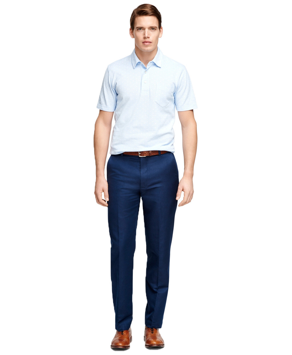 Brooks Bredhers Mens Clark Garment-Dyed Cotton Pant, bluee (32 34) 5319-4 Brooks Bredhers Mens Clark Garment-Dyed Cotton Pant, bluee (32 34) 5319-4