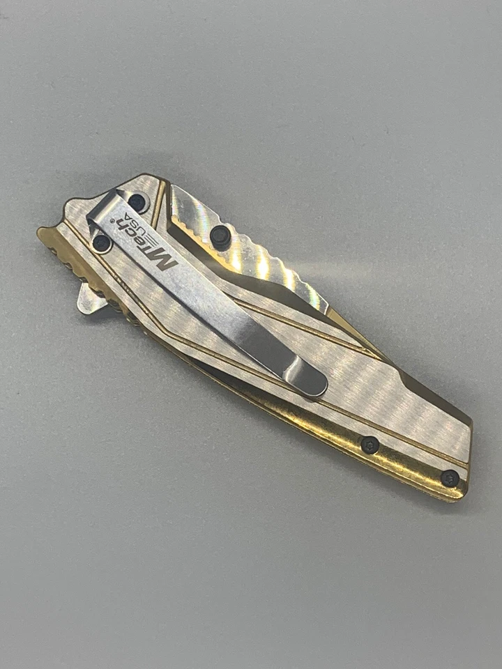 M-Tech gold folding pocket knife - Image 2 of 4