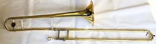 B Flat Alto Trombone Kit Bb Key Gold Lacquer Slide Trombone w Case 7C Funion