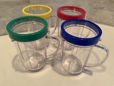 Magic Bullet Blender Replacement Party Cups with Rings set of 4 