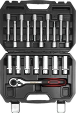 Stoßdämpfer Federbein Domlager Werkzeug Steckschlüssel Set für BMW VW MB Schwarz