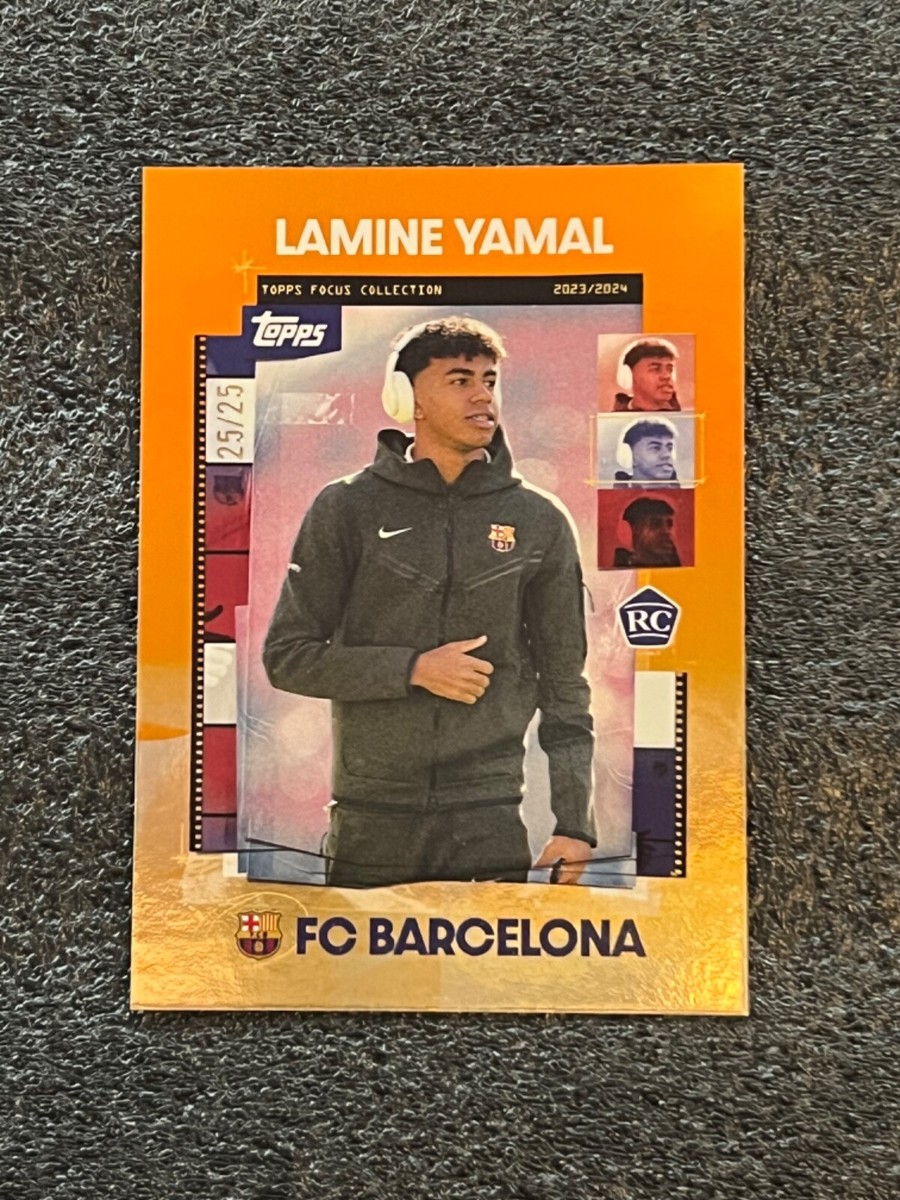 日本未発売 新品未開封】2023-24 Topps Focus FC Barcelona ヤマルRC年 