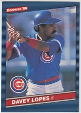 1986 Leaf Donruss - DAVEY LOPES - #388 - Chicago Cubs BOX FRESH