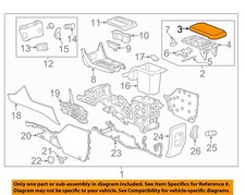 Gm Oem Center Console-armrest Lid Cover Top 23116531 Gm Oem Center Console-armrest Lid Cover Top 23116531