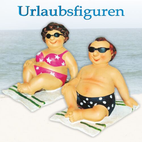 Dekofigur: Bikini Badehose Strandurlauber Strandfigur Urlauber Urlaubspaar Paar - Bild 1 von 1