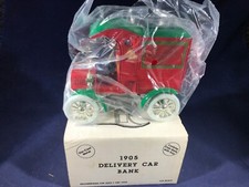 D1-85 ERTL 1:38 SCALE DIE CAST BANK - 1905 DELIVERY CAR - NIB -SACKS FINLEY 1991