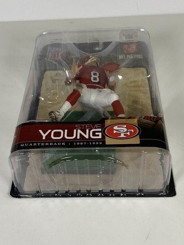 2009 McFarlane Toys NFL Legends Steve Young - SF 49ers # 8 - NEW Sealed - Picture 7 of 8