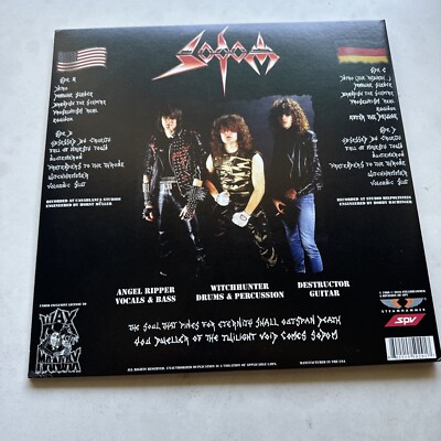 Sodom Obsessed By Cruelty Black Vinyl 2LP '86 US And German