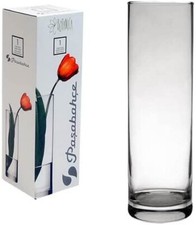 Pasabahce Clear Glass Flower Vase Botanica Vase Cylindrical Decorative Bowl UK