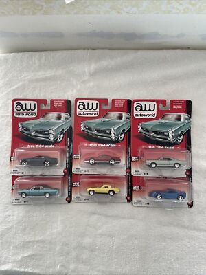 Auto World 1/64 Diecast Model Cars Premium 2013 Release 1 Set of 6 Pieces