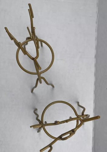 Vintage Christmas Decoration Metal Wire Reindeer Deer Candle Votive Holder - Picture 3 of 3