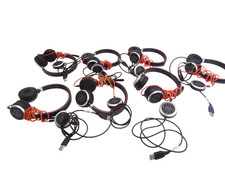 Lot of 7 Jabra Evolve 40 Stereo UC DUAL Headset HSC017 Wired - Free shipping