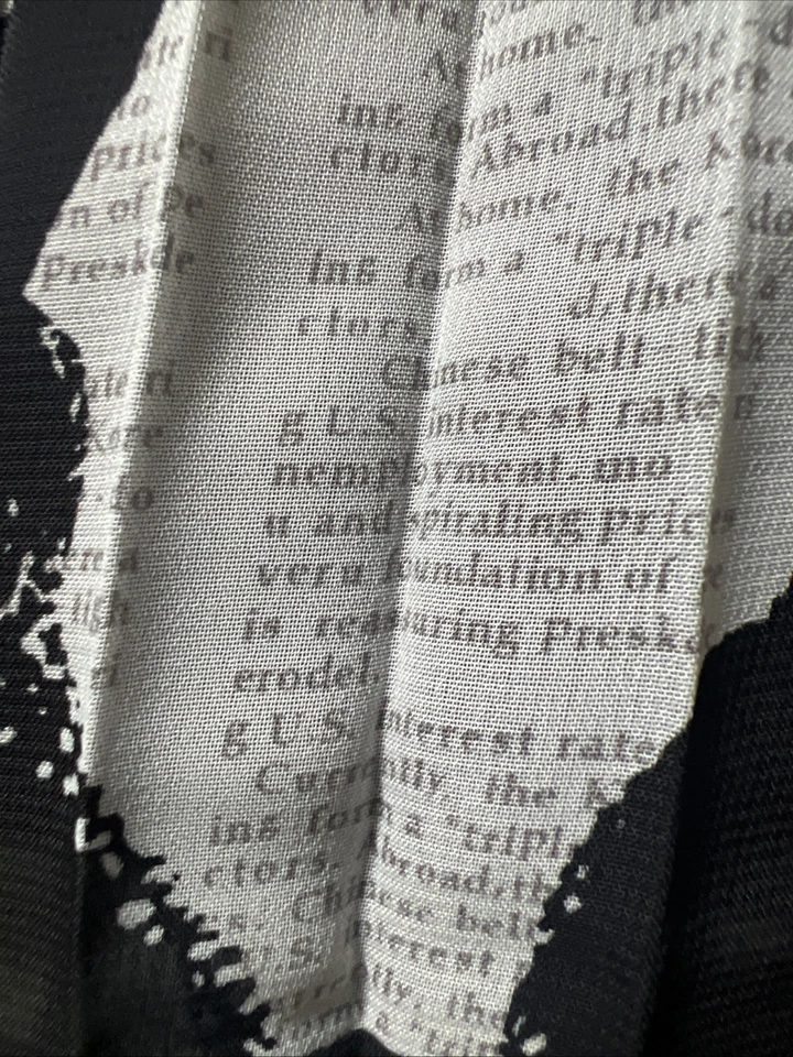 Maxi Falda Acordeón ND Plisada Arrugada Y2K Normcore Negrita Talla 8 Alta-Bajo Foto 4 de 4