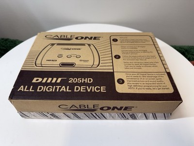 SEALED Cable One DMT205HD Digital TV Receiver Box w/ Remote HDMI & Coax Cords