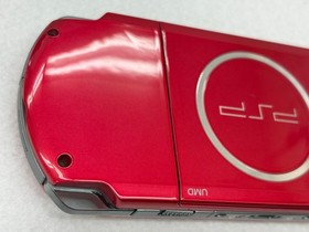 TESTED SONY PSP 3000 RED Console + Charger + battery + 3 games  Region free 32MB