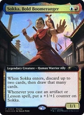 1x Sokka, Bold Boomeranger - Extended Art - Media Promo NM-Mint, English Unique 