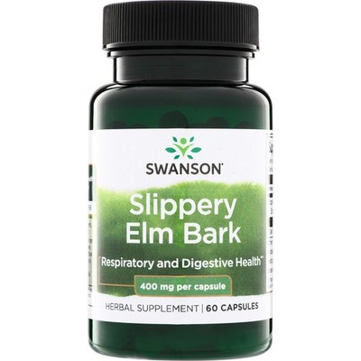 Swanson Slippery Elm Bark 400 mg 60 Caps