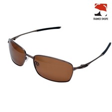 Oakley Square Wire OO4075 Polarized Sunglasses Tungsten Frame Lens 60mm