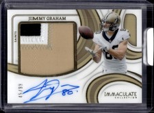 2024 Immaculate Collection #PPA-JGM Jimmy Graham Premium Patch Autographs #/99