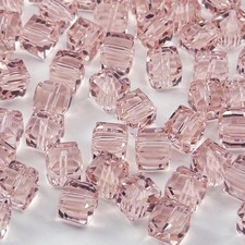 100pcs 8mm Crystal Glass Cube Beads Square Glass Beads Crystal Spacer Beads f...
