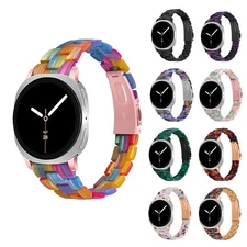 For Samsung Galaxy Watch 8/8 Classic Slim Resin Stainless Steel Watch Strap Band