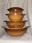Pyrex Old Orchard Cinderella Mixing Bowls Set Of 4 - 441, 442, 443, 444