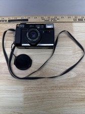 Ricoh AF-5 35mm Film Camera 38mm f/2.8 Rikenon Lens w/ Cap Strap Bell System