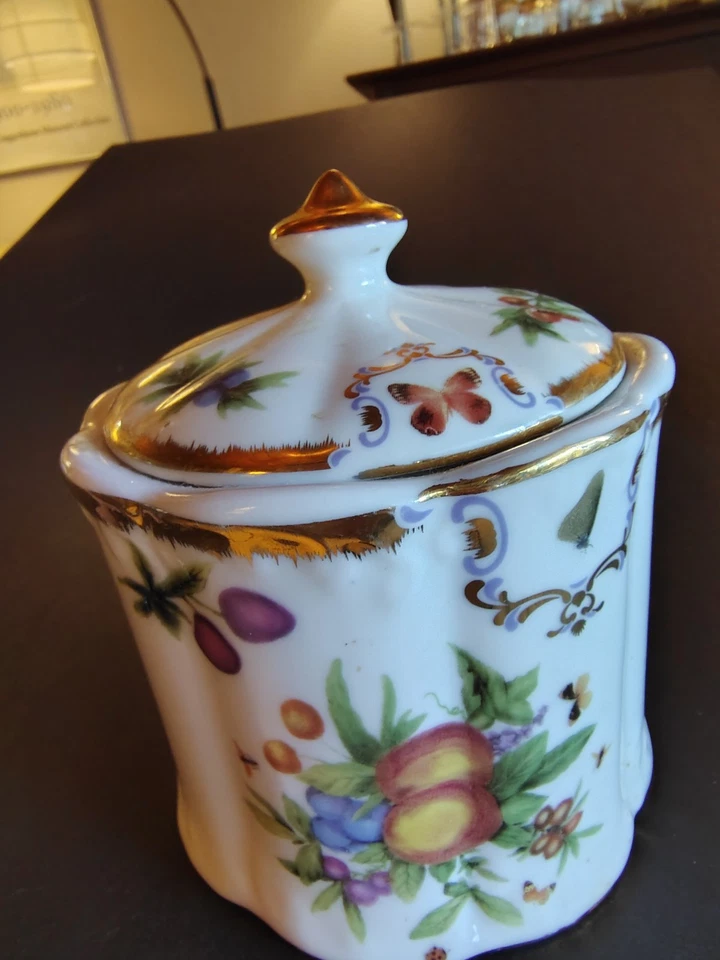 Crema y azucarero I Godinger de porcelana Highland con tapa, 4 pulgadas de alto Foto 3 de 4