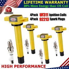 Set of 4 Ignition Coil & Spark Plug For 2003-2011 Honda Element 2.4L I4 UF311 US