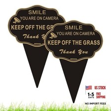 Keep Off The Grass Sign 2 Pack, 14  X10  Double Sided 2-Pack Keep Off The Grass