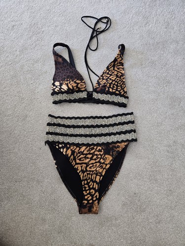 Ladies high waisted bikini river island size 8
