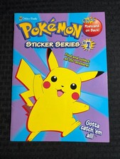 1998 POKEMON Sticker Series 1 FN 6.5 Golden Books with Postcard