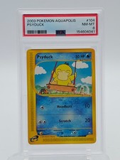 PSYDUCK 2003 POKEMON AQUAPOLIS 104/147 COMMON PSA 8 C Q7872