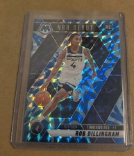 Rob Dillingham 2024-25 Panini Mosaic - NBA Debut Reactive Blue Prizm RC #270