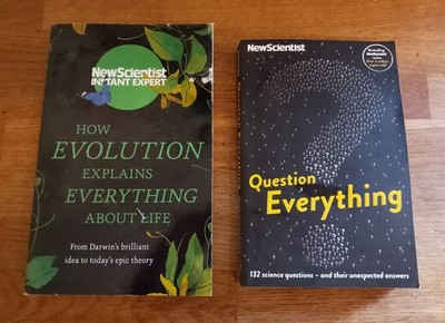 BOOK - Bundle Of X2 New Scientist Instant Expert Paperback Books Evolution 