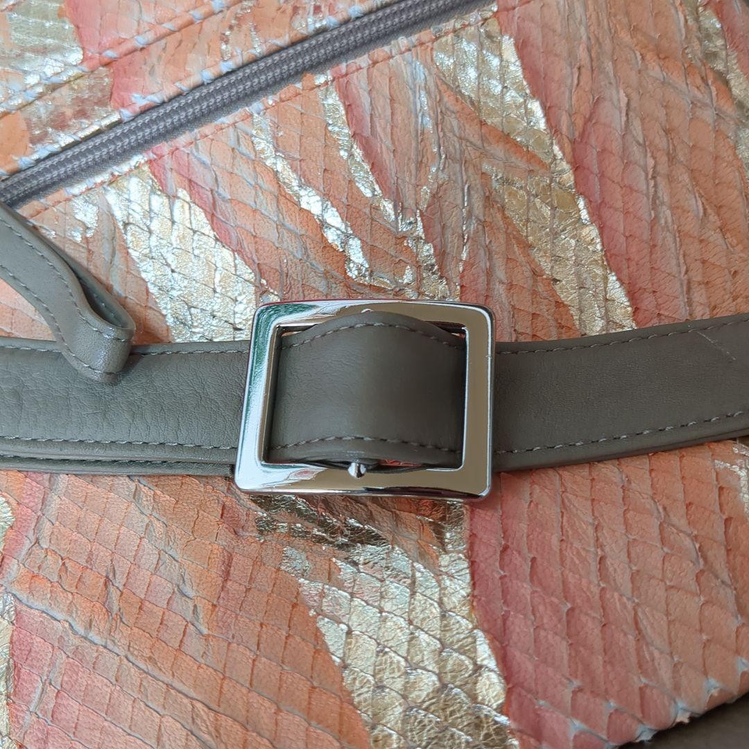 Hakata Leather Shoulder Bag Cowhide Python Snake … - image 8