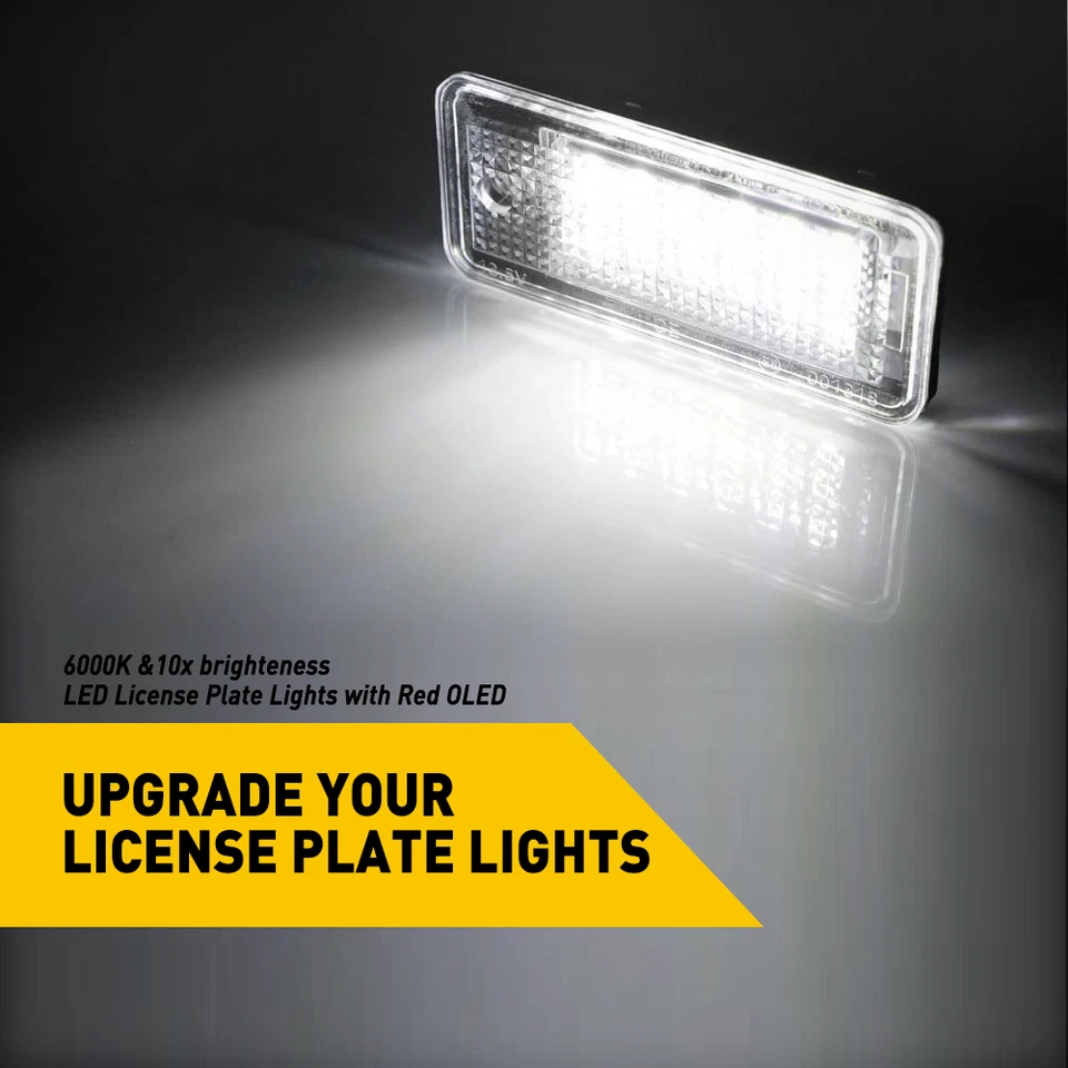 Repuesto de luces de matrícula LED para Audi A3 A4 S4 A6 A8 Quattro Canbus EE. UU. Foto 4 de 4