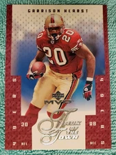 2003 UPPER DECK MVP GARRISON HEARST #TT-58 SAN FRANCISCO 49ERS TALK OF THE TOWN 