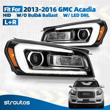 For 2013-2016 Gmc Acadia Hid/xenon Headlight W/led Drl Left+right Pair