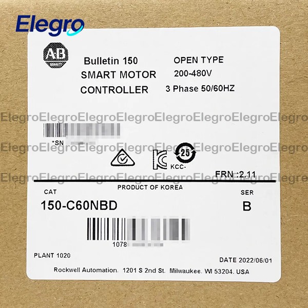 AB 150C60NBD Allen-Bradley 150-C60NBD SMC-3 Smart Motor Controller FAST SHIP