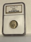 1913-D NGC MS65 Type 1 Buffalo Nickel 5c NICE TONING