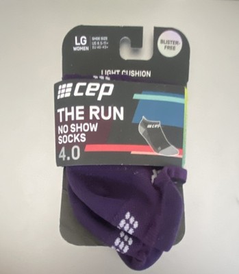 CEP The Run No Show Socks 4.0 Violet LG Women Compression Moisture-Wicking
