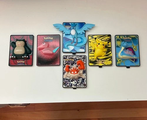 Vintage Pokemon 3D Card Burger King Toy 2000 Pokemon The Movie Nintendo Game Lot