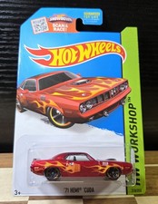 Hot Wheels 1971 '71 Plymouth Hemi Cuda Red Workshop 2013 Mattel Release