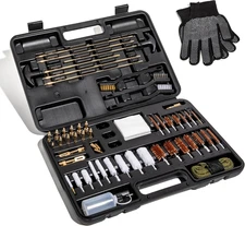 Universal Cleaning Kit for Rifles Pistols Shotguns with Case & Brushes